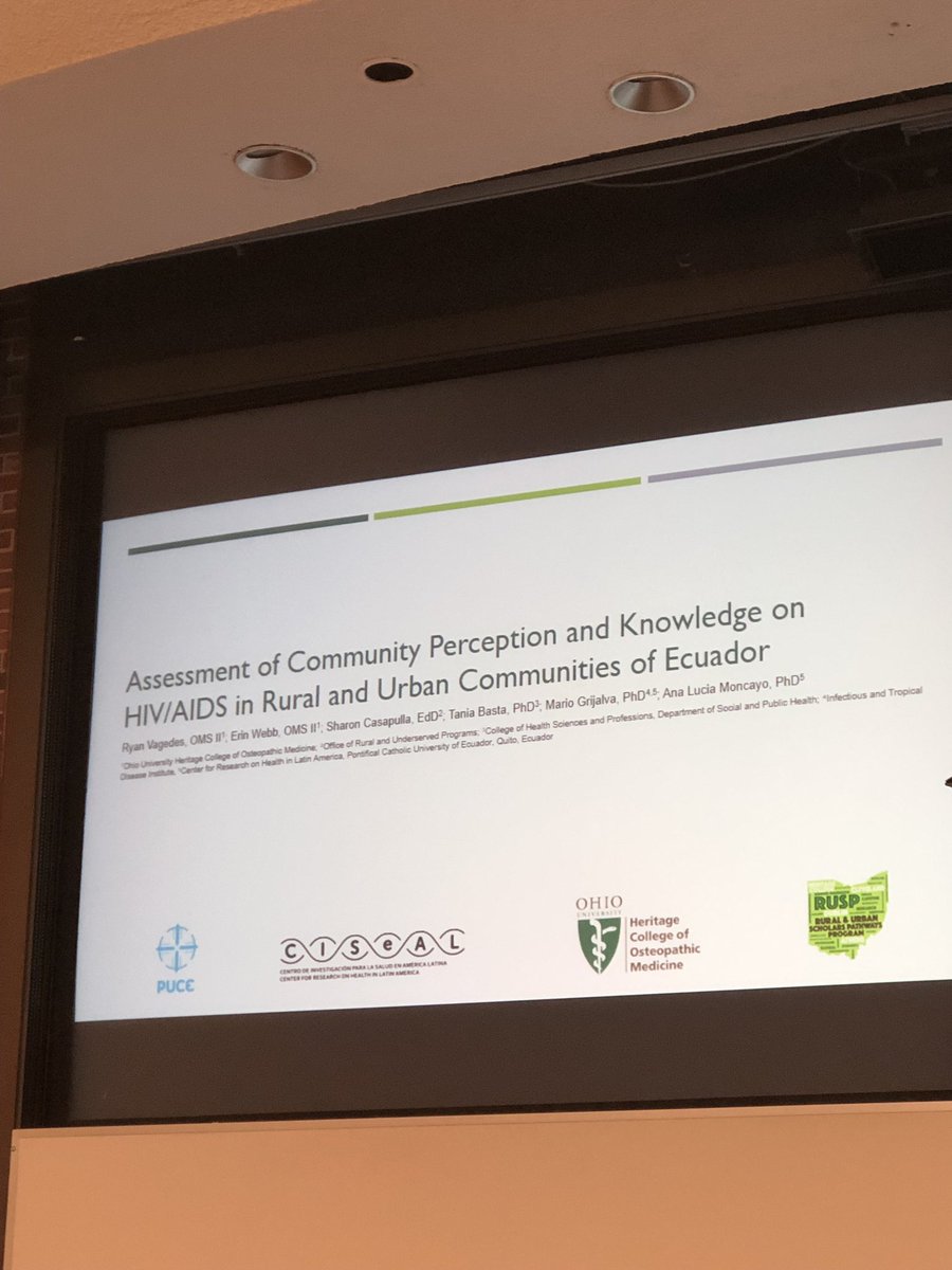 hcom_orup's tweet photo. OMS II Ryan Vagades presenting his summer research on HIV/AIDS in communities in Ecuador. #ResearchHighlight @OUHCOM @OUPrimCareRes https://t.co/wt7HiAIY6R