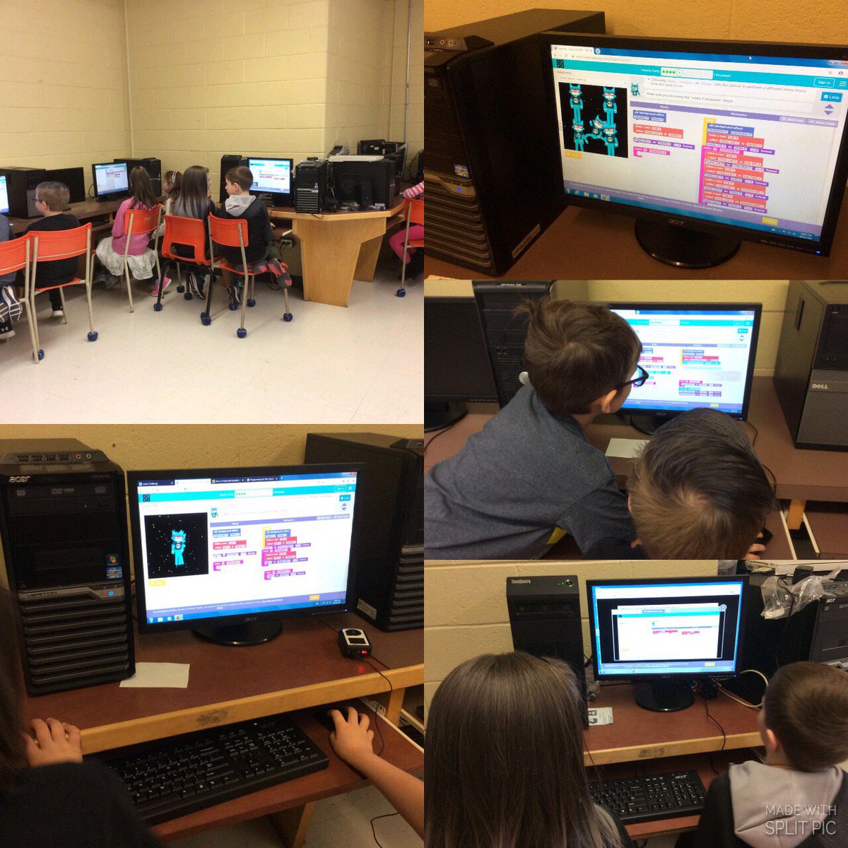 G3Bishop's tweet image. Lots of #coding happening #CodeNlesd @NLESDCA @StMattsTigers @G3Bishop @codeclubcanada #Canadalearningcodeweek