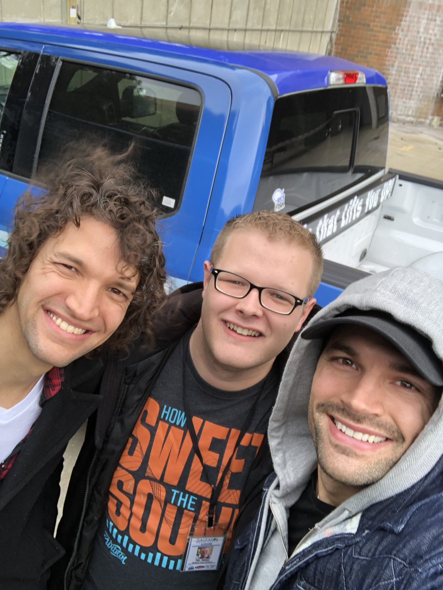 philtradio's tweet photo. Great seeing Joel &amp; Luke @4kingandcountry this morning having the co-host The Fish morning show. #littledrummerboytour #CLE https://t.co/5R7MZQrSzA