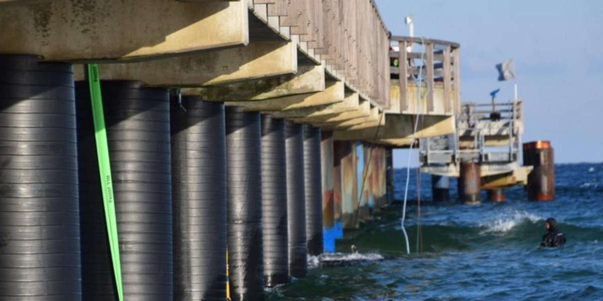 Die Sanierung der Pfähle der Schönberger #Seebrücke geht zügig voran. kn-online.de/Lokales/Ploen/… https://t.co/qgsdvUBl5D