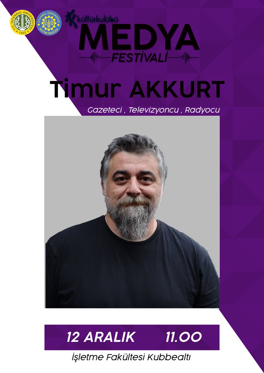İ.Ü. Kültür Kulübü (@kulturkulubu) on Twitter photo Televizyon bitti mi?📺 Medya yakında tamamen internete mi taşınacak?📲 Timur Akkurt ile medya üzerine yapacağımız bu keyifli söyleşi için hepinizi 12 Aralık Çarşamba günü MedFest'18'e bekliyoruz! 📽🎬
<a href="/timurakkurt/">Timur Akkurt - teknosafari.net</a>
#medfest18 #kulturkulubu Televizyon bitti mi?📺 Medya yakında tamamen internete mi taşınacak?📲 Timur Akkurt ile medya üzerine yapacağımız bu keyifli söyleşi için hepinizi 12 Aralık Çarşamba günü MedFest'18'e bekliyoruz! 📽🎬
<a href="/timurakkurt/">Timur Akkurt - teknosafari.net</a>
#medfest18 #kulturkulubu