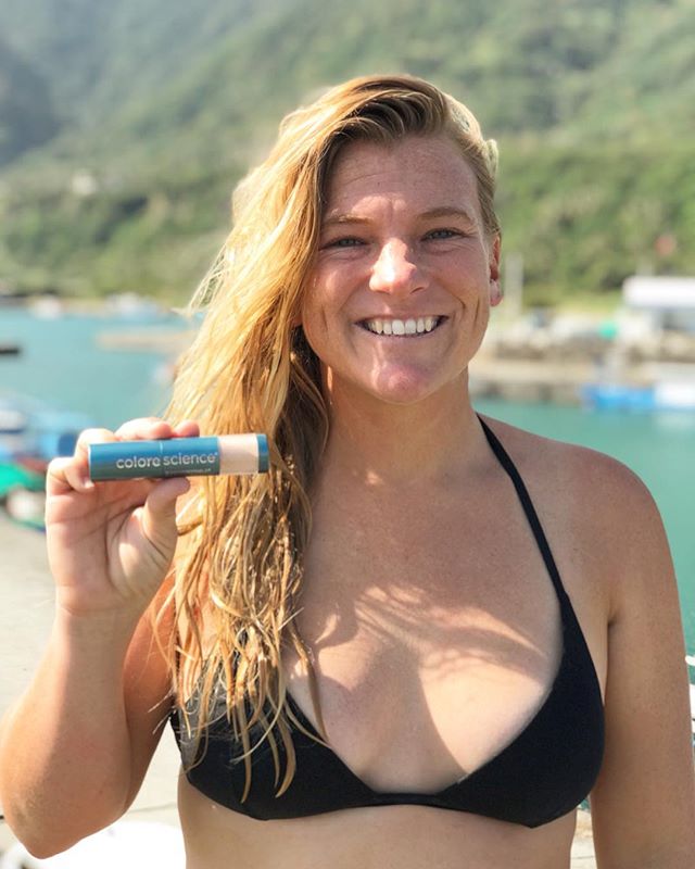 Colorescience's tweet image. We're proud to sponsor WSL Pro Longboarder Kaitlin Maguire at the Taiwan Open of Surfing! "Not only am I happy about partnering with a company that protects my skin, but also protects the ocean reefs!"