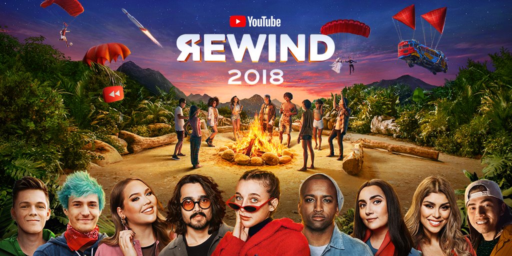 YouTube (@YouTube) on Twitter photo 2018-12-14 11:02:54 Thank you to all the creators, artists, and fans who made 2018 their own. This is your Rewind: goo.gl/6cifbk. #YouTubeRewind Thank you to all the creators, artists, and fans who made 2018 their own. This is your Rewind: goo.gl/6cifbk. #YouTubeRewind