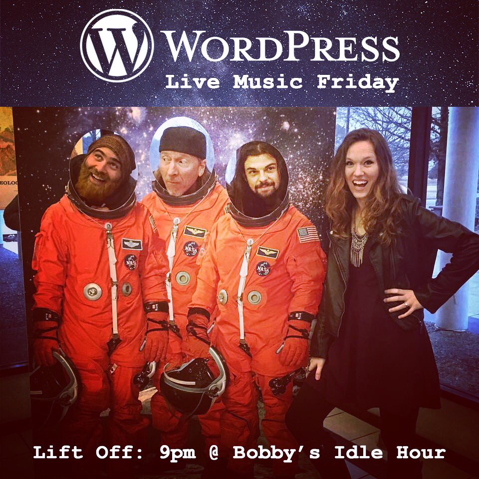 LauraRabell's tweet photo. Yo #WCUS #WordCampUS party people! Join us Friday night at 9pm for some local, ORIGINAL music! 🎉 #WordPress #WordCamp #Nashville https://t.co/Hzuv5Alyny