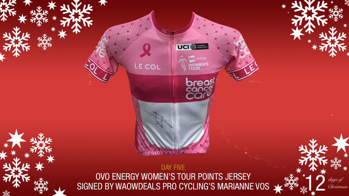 🎴 #12DaysOfChristmas COMPETITION 🎴

FOLLOW US and RT this post by 8pm tonight to have a chance of winning today's prize 🎁- a <a href="/LeColUK/">Le Col</a> <a href="/BCCare/">Breast Cancer Now</a> Points Jersey signed by the legend that is <a href="/marianne_vos/">Marianne Vos</a>!

#OVOToB