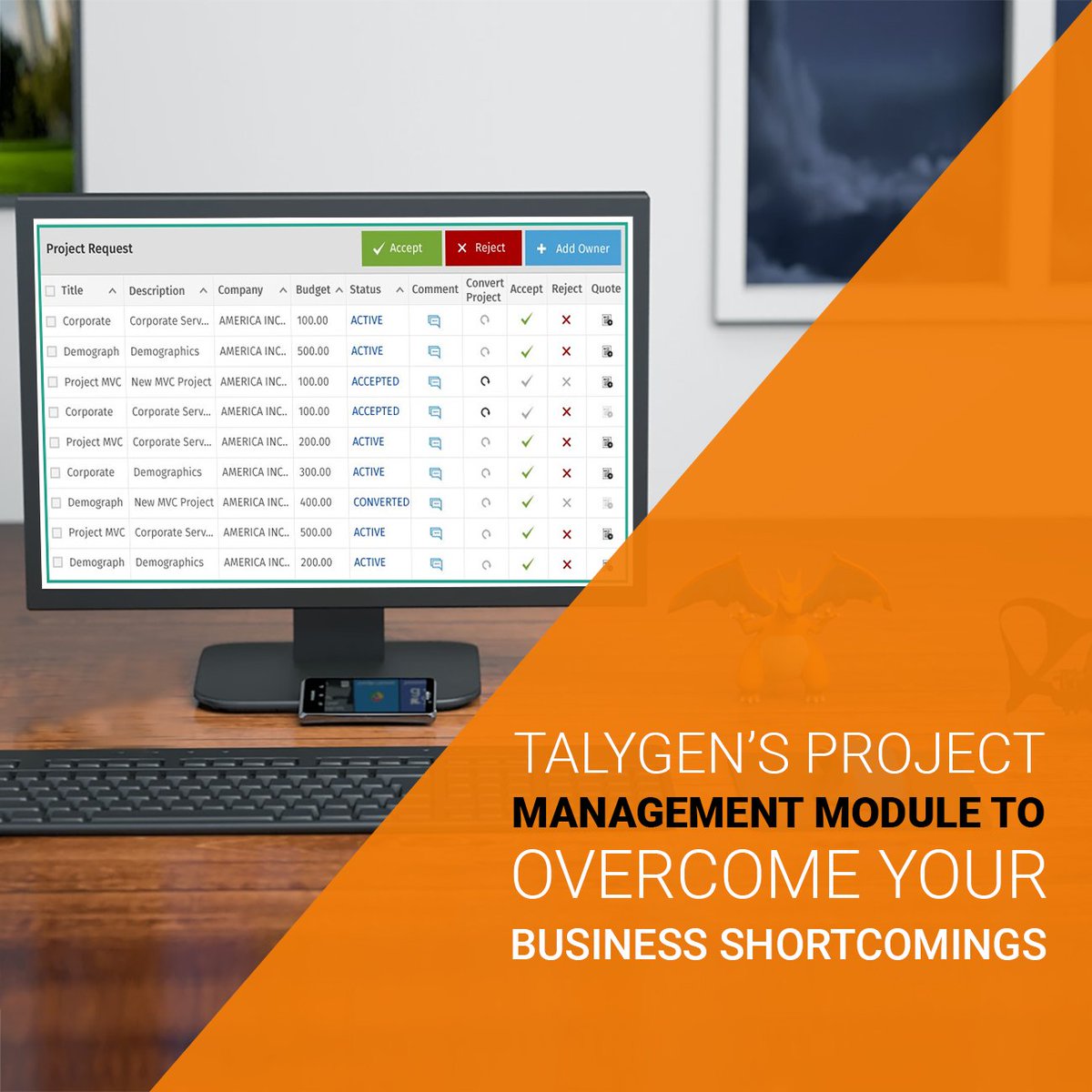 TalygenInc's tweet image. Figuring out how to manage the rapid flow of incoming projects across the globe? Try out #Talygen’s #ProjectManagementModule and witness the transformation. Buy Now! 
talygen.com/ProjectManagem…
