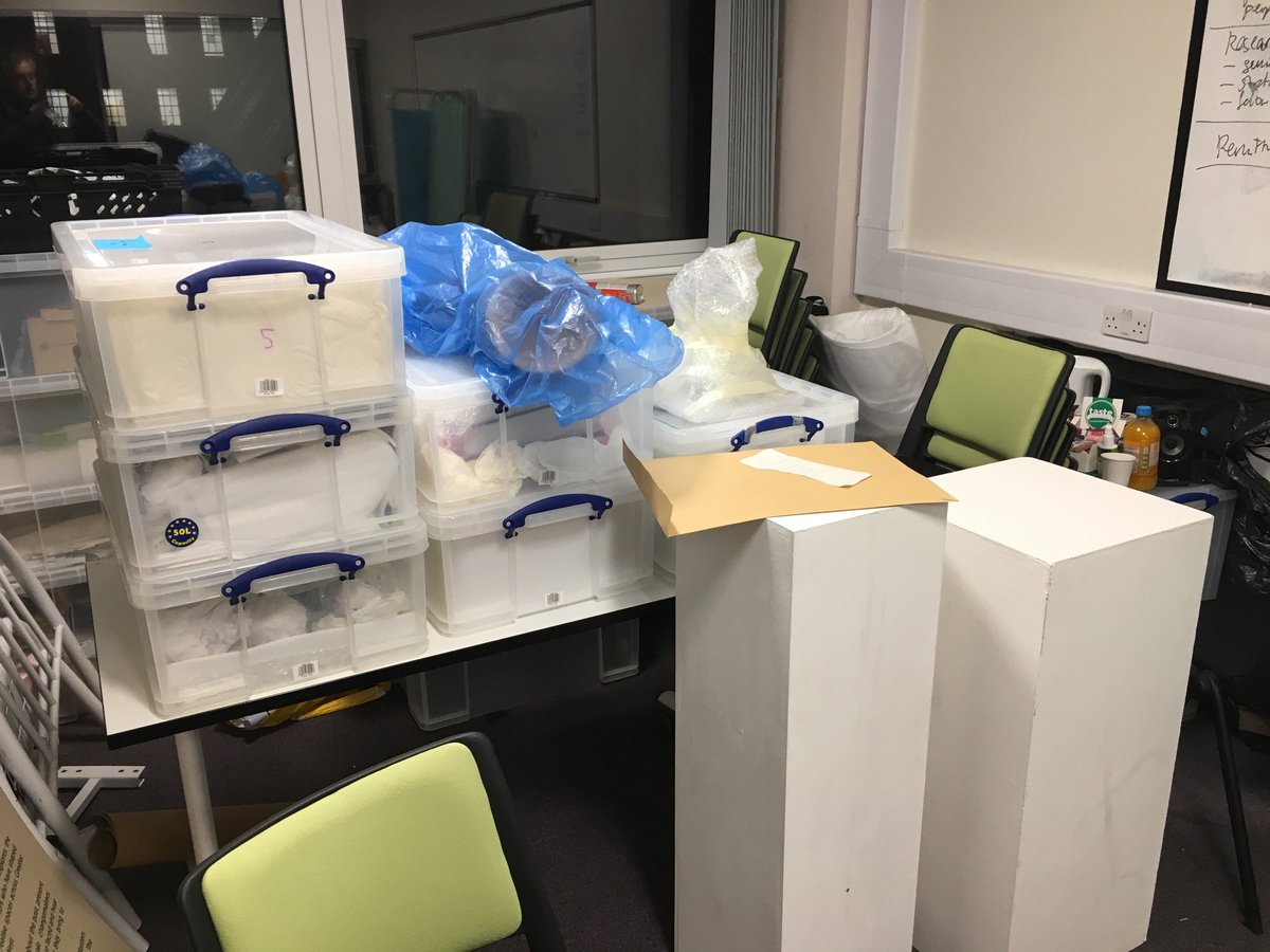 agms10's tweet photo. The @ManMedMuseum objects and display materials ready to be transferred to @MancLibraries @archivesplus for our pop-up @enhanced_humans exhibition tomorrow! #notlongnow https://t.co/8mt8jd3RZr