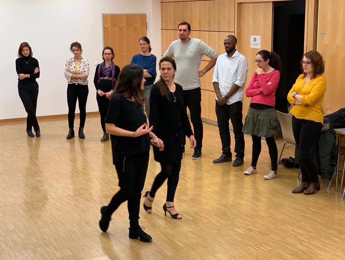 vincentmignotte's tweet photo. Ending another busy day at Cross-border Post-Doctoriales #PDT18 with a joyful initiation to tango! #PhD #postdoc @ABG_Asso @FnrLux @LIH_Luxembourg @Luxembourg_RTO @uni_lu @DFHUFA @abg_intl https://t.co/aer8QL9F0s