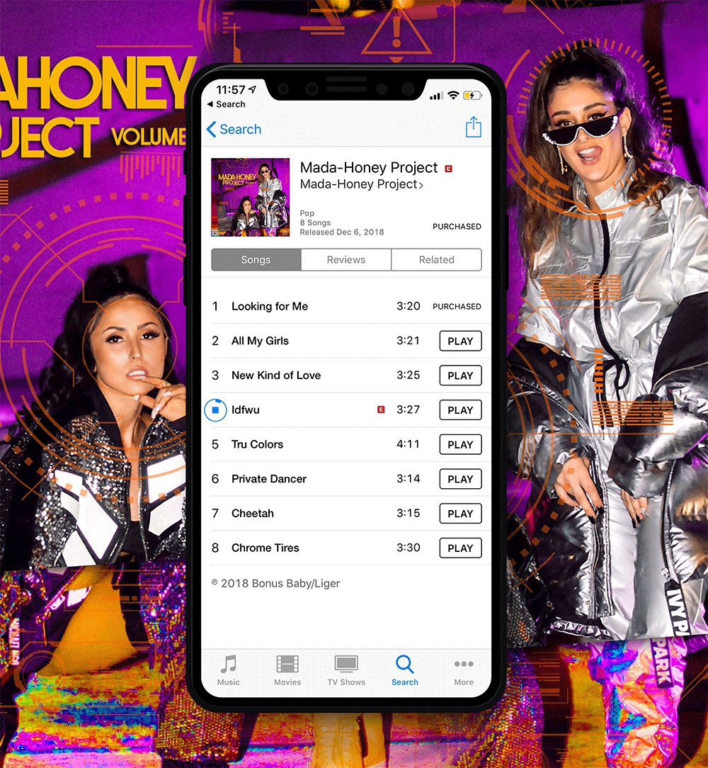 MadaHoney's tweet photo. 🔥MADA-HONEY PROJECT VOLUME 1 EP OUT NOW!! Featuring #LookingForMe and #IDFWU! 🔥😘😘 TURN IT UP: https://t.co/fPtLgUqjrz @TheOfficialMADA @honey808sweet https://t.co/PRlmt1aHs3