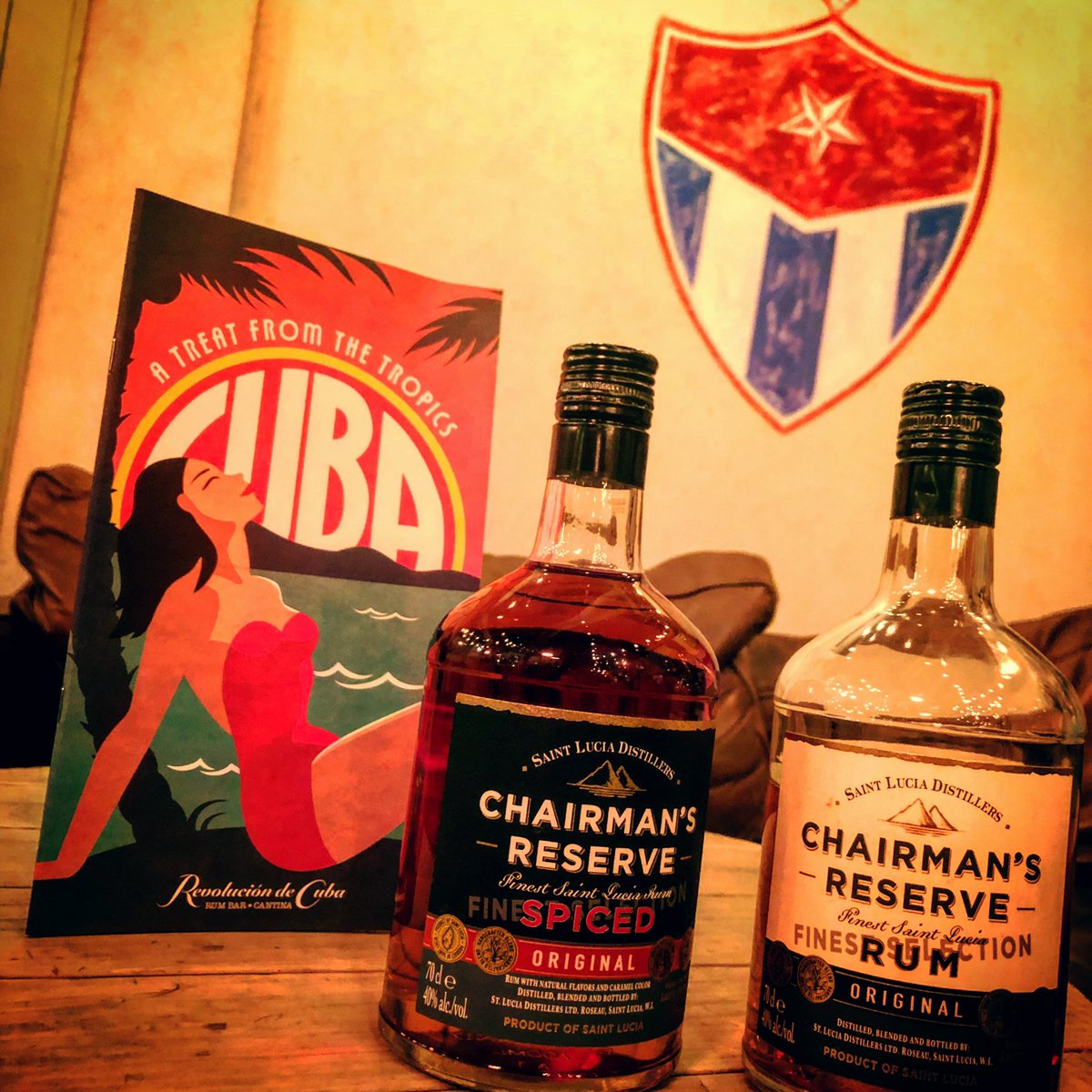 DrinksEnthusist's tweet photo. The first Rum on the Terrace event for the new @DeCubaHudds, and i’m bringing some St Lucian love to the evening with @ChairmansUK 🇱🇨 #huddersfield #rum #rumlove #chairmansreserve https://t.co/6J4uVWUvVC