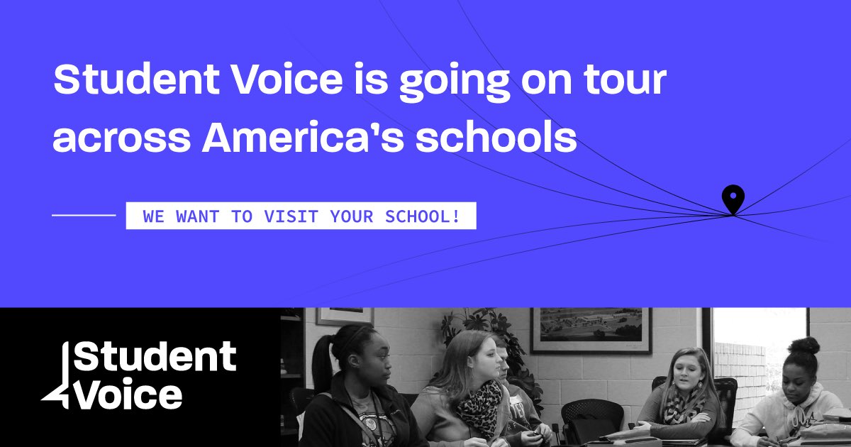 stu_voice's tweet photo. *Drumroll* 🥁🥁The moment you've been waiting for...we are happy to announce that we are going on TOUR! From Jan to Oct 2019 we will be going from coast to cost to share how the #StuVoice movement can be brought to YOUR school. Learn more for a visit: https://t.co/Bhhf3UEEKF https://t.co/2TwnzuziPP