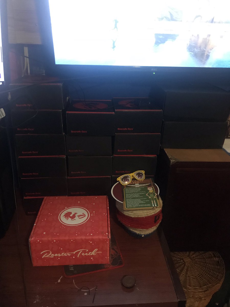 GeorgeJohnson92's tweet photo. @RoosterTeeth @burnie @sorola Was sad to see the RT box is going away. Many memories to cherish! #rtbox https://t.co/jPKAFf43Ph