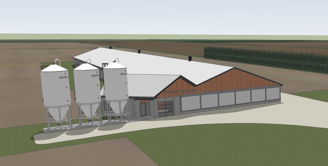 This VDM designed broiler chicken barn for Kleijdale Farms Inc. is finally starting to come to life! 65'8" x 384' with 10' concrete sandwich walls. <a href="/MiddlesexConcr1/">Middlesex Concrete Forming</a> <a href="/MR_ENG_DESIGN/">MR Engineering</a> <a href="/DortmansB/">DortmansBros.</a> <a href="/meridianmfg/">Meridian Manufacturing</a>