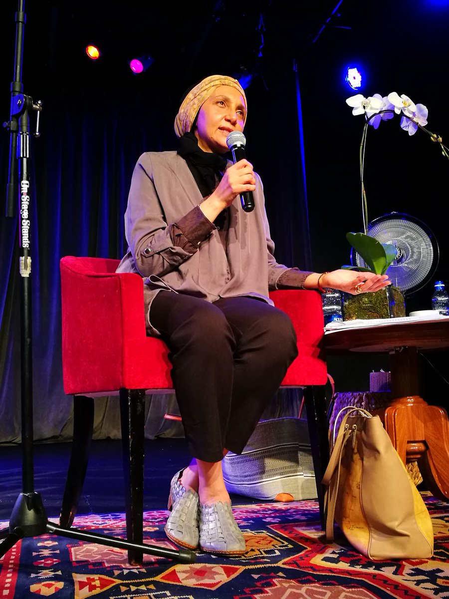 ArtsAliveJoburg's tweet photo. #LeilaAboulela engaging with the audience 🙏
#AWWS18 https://t.co/URfm1Y9vpD
