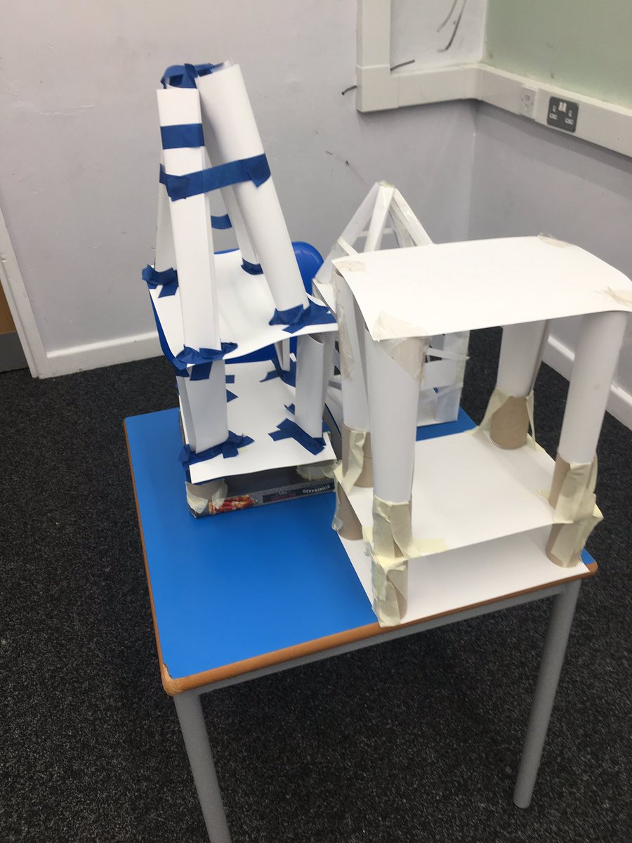 momowlamacademy's tweet photo. Primary 3 have been working hard on building strong structures that could withstand an earthquake for work on their Tremors topic. Well done to Jaiden for building the strongest tower!
#designandtechnology
#structurechallenge https://t.co/SRNFc7sfsB