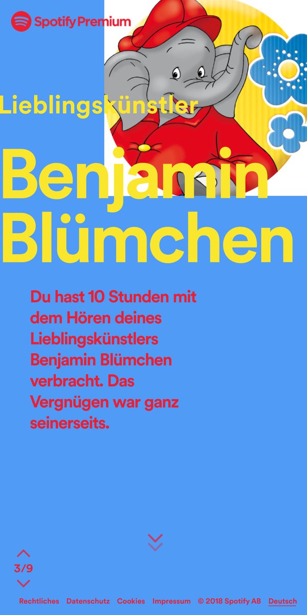 Dieses Jahr haben meine Kinder eindeutig meinen #Spotify Account gekapert... #spotifywrapped #hörspiel #benjaminbluemchen