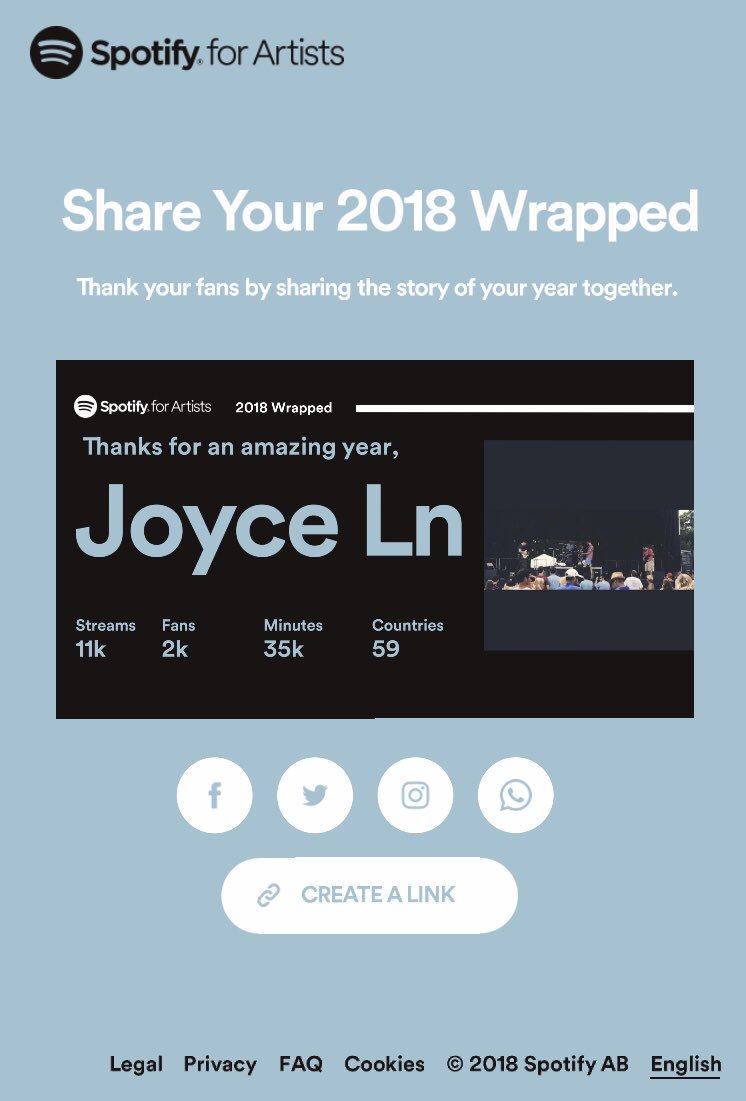 bandjoyceln's tweet photo. Thanks for a great first year! Keep you’re ears and eyes out for new music Can’t wait for next year! https://t.co/gYrkrvpKcQ