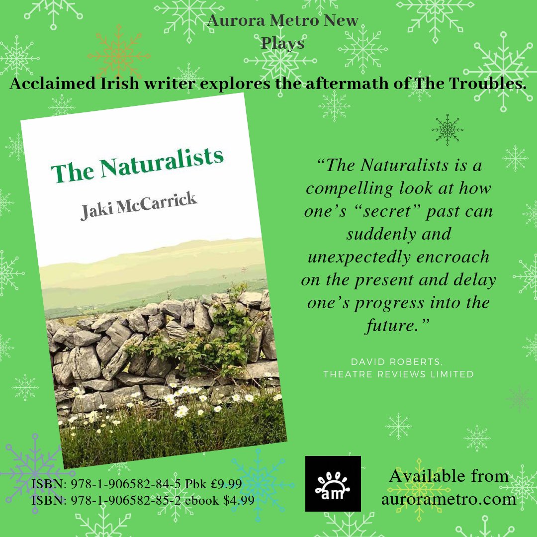 AuroraMetro's tweet image. We are very proud of our #drama list. One of our recent titles was The Naturalists by @jakimccarrick.
#irishtheatre #playscript #irishplay #womenwriters #writersofireland #scripts #playtext #TheTroubles