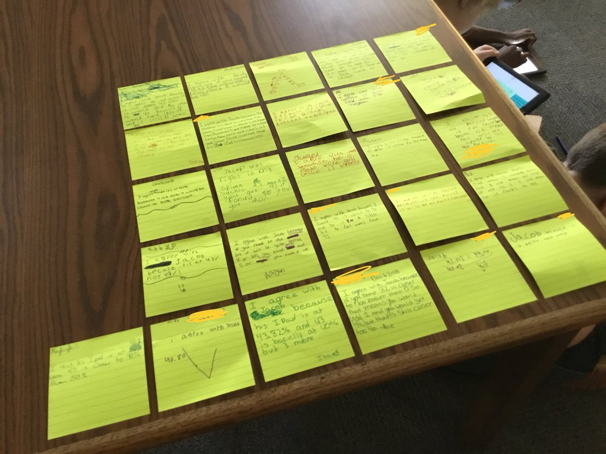 MrsCoxNV's tweet photo. Part 2 of #PostItPlus app integration! We digitized a class set of PostIts in a snap! Ss were able to respond for themselves, quickly see the thinking of their classmates, and analyze/sort to make sense of it all! #iLearnNKC @MBRoadrunners @NKCSchools https://t.co/5NZ6d0oiek