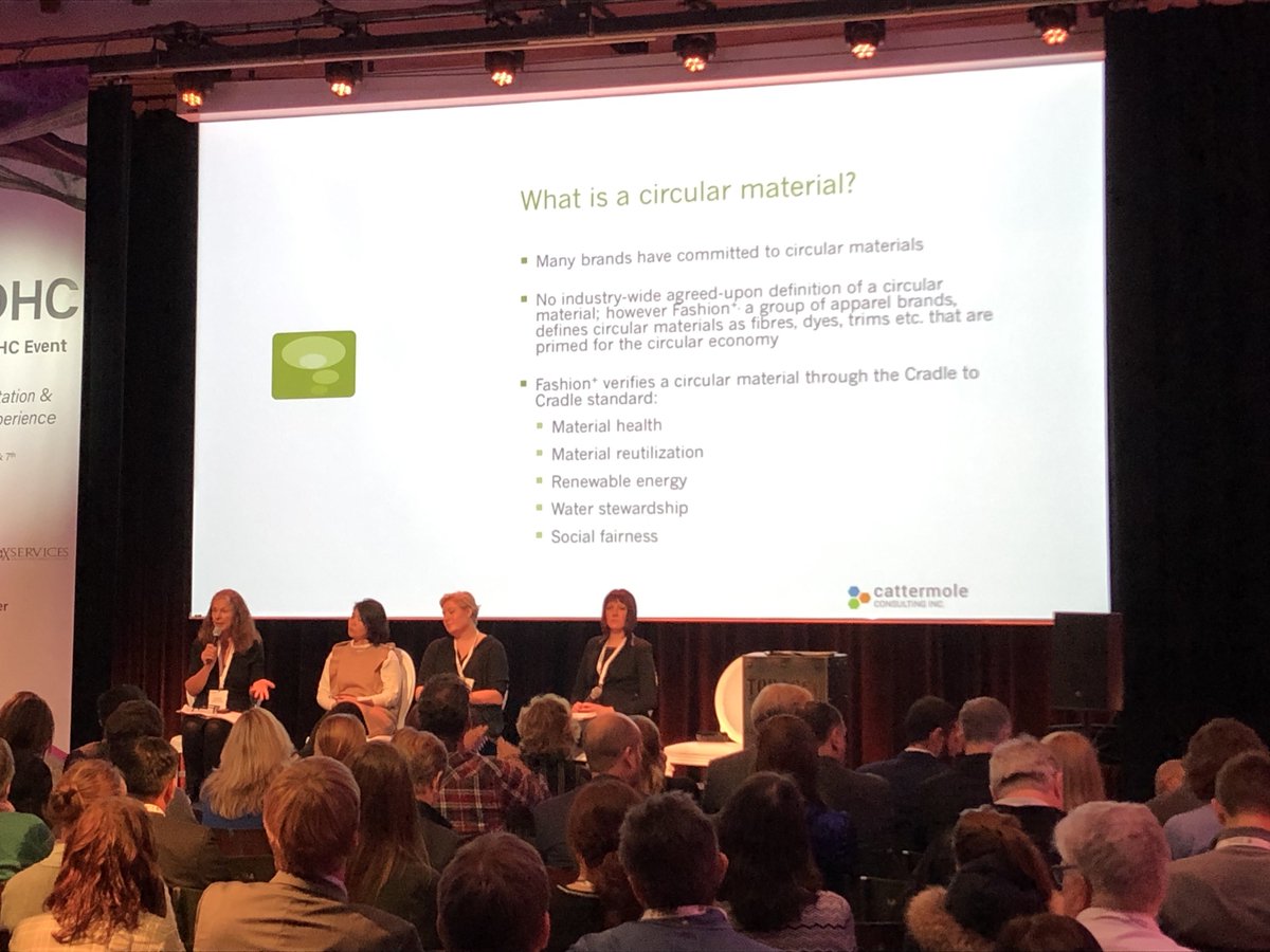 circulrmaterial's tweet photo. The important work of the @ZeroDHC program was highlighted at their Friends event: #ZDHC is a center for "chemical management within the textile and footwear industries," & we heard case studies, & panels including brands w/#C2Ccertification & #FashionPositive PLUS members too! https://t.co/PLVoR8Npx9