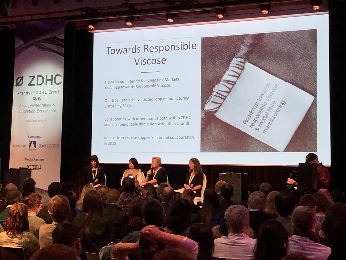circulrmaterial's tweet photo. The important work of the @ZeroDHC program was highlighted at their Friends event: #ZDHC is a center for "chemical management within the textile and footwear industries," & we heard case studies, & panels including brands w/#C2Ccertification & #FashionPositive PLUS members too! https://t.co/PLVoR8Npx9