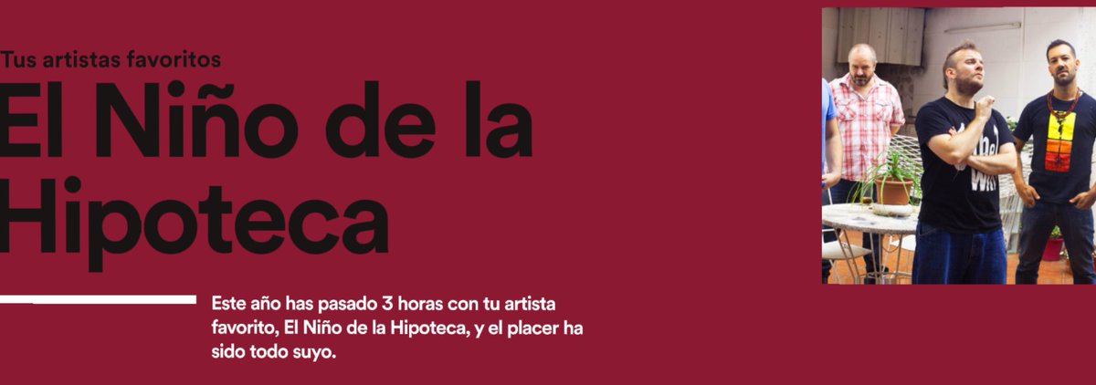 itsmesesi's tweet photo. Si lo dice Spotify habrá que creerle. @nendelahipoteca https://t.co/hKMCWfBkJO
