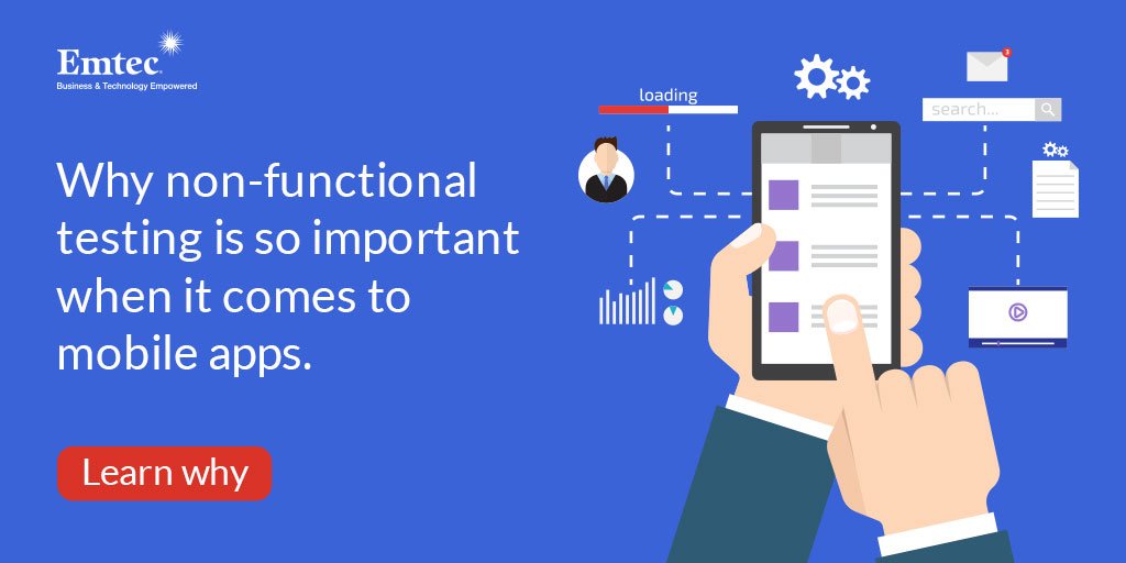 EmtecInc's tweet image. Interesting Read. Why non-functional #mobileapptesting is just as important as functional. Blog shares key elements and why it is so critical. 
hubs.ly/H0fNvr50 
#nonfunctionaltesting #testautomation