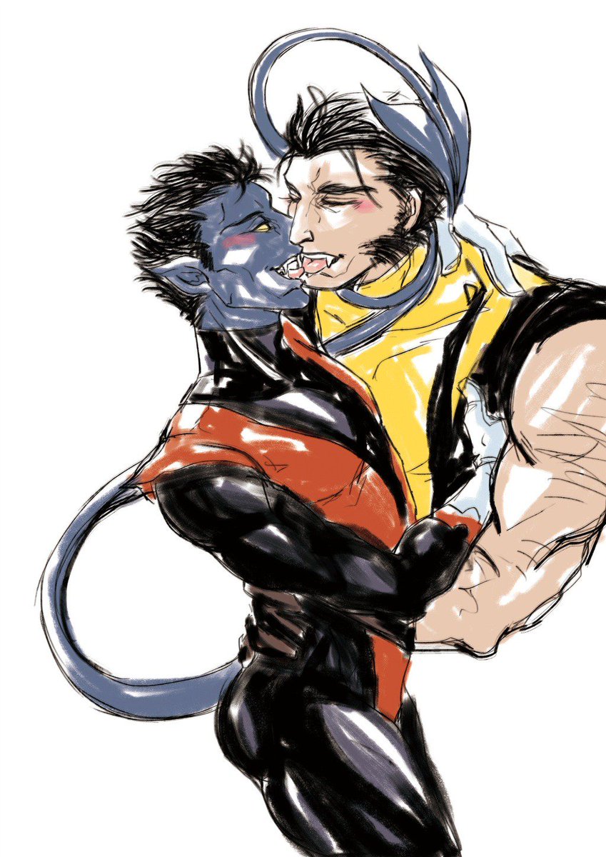 16catlogurt's tweet photo. #Wolverine #Nightcrawler #logurt
kissing you👨‍❤️‍💋‍👨 https://t.co/UG0MuBSHrr