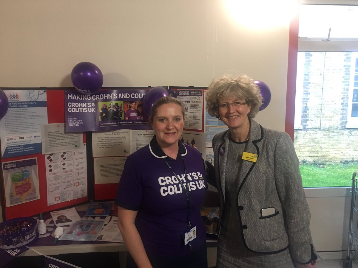 ibd_team's tweet image. Another great day with IBD Awareness QEQM Margate.  Started with all the Gastro team resplendent in their purple T Shirts for the ward round, great gastro ward staff participating and lots of visitors and colleagues visiting the stand including the Trust Board