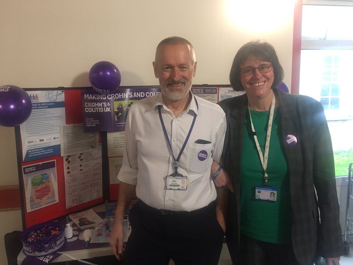 ibd_team's tweet image. Another great day with IBD Awareness QEQM Margate.  Started with all the Gastro team resplendent in their purple T Shirts for the ward round, great gastro ward staff participating and lots of visitors and colleagues visiting the stand including the Trust Board