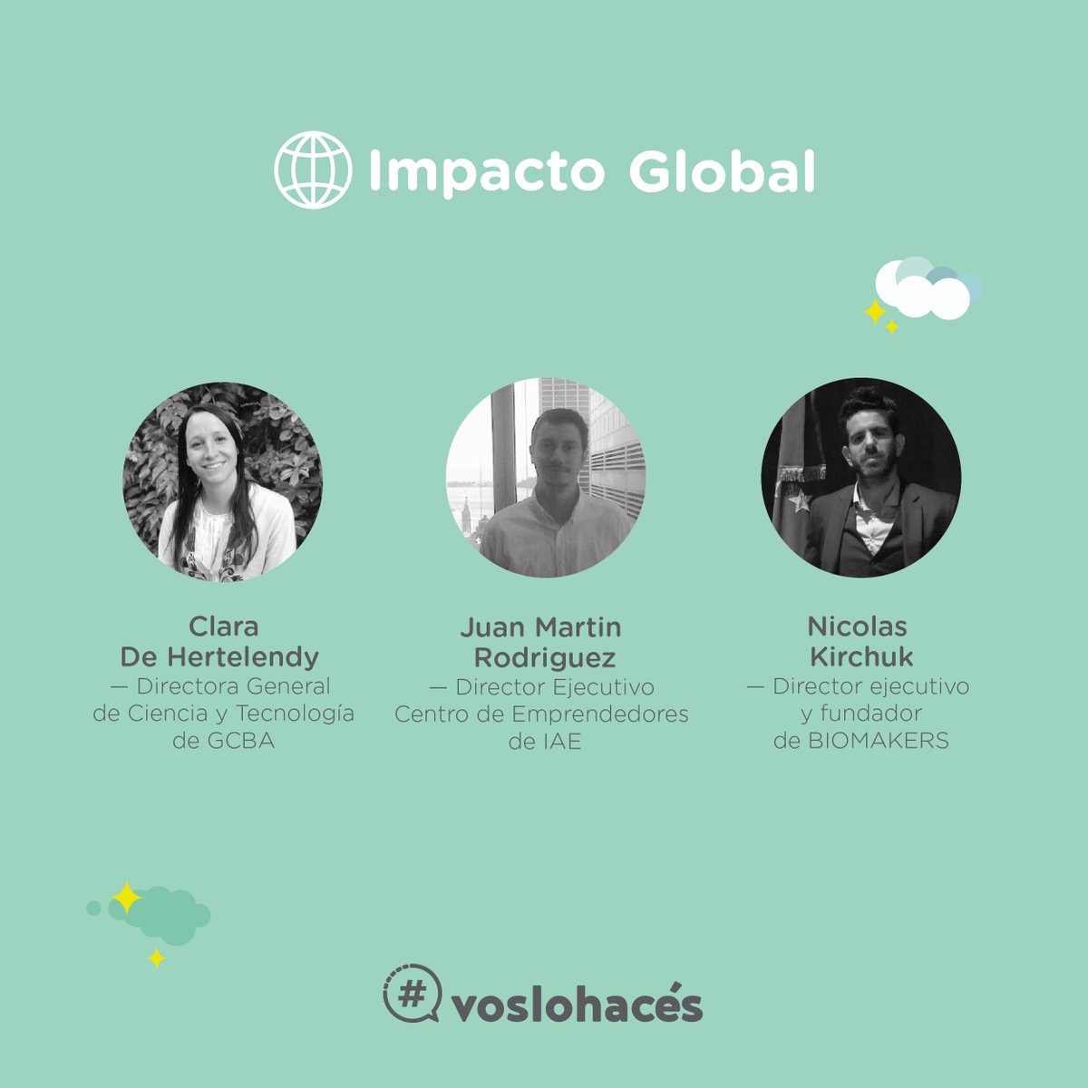 BAdesarrolloeco's tweet photo. ¡Se acerca la gran final de #VosLoHaces!
Conocé a los jurados y mañana en todas nuestras redes sociales viví junto a nosotros el evento final, ¡y a los ganadores! https://t.co/QLWdlMoEJt