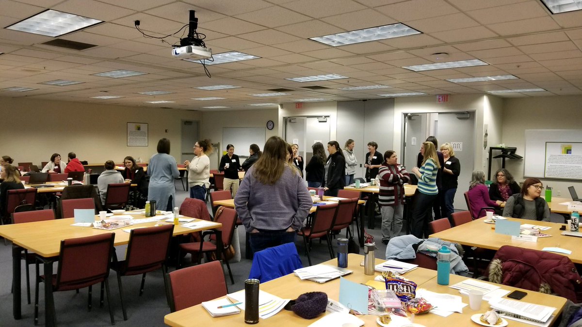 NWRESD_PL_Team's tweet photo. Our Early Learning Network gathered yesterday to process their problem of practice and share learnings from their fishbone diagrams. They also focused on writing an AIM statement, discussed Practical Measurement/Practice-based Evidence, and built Driver Diagrams. @nwresd https://t.co/rnDZYfXR0P