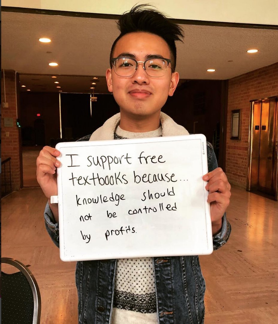 OpenStax's tweet image. We visited @RiceUniversity and talked to students about their thoughts on free textbooks. Check out the rest of their messages! ow.ly/5tt630mTnRA #ForStudentsForever