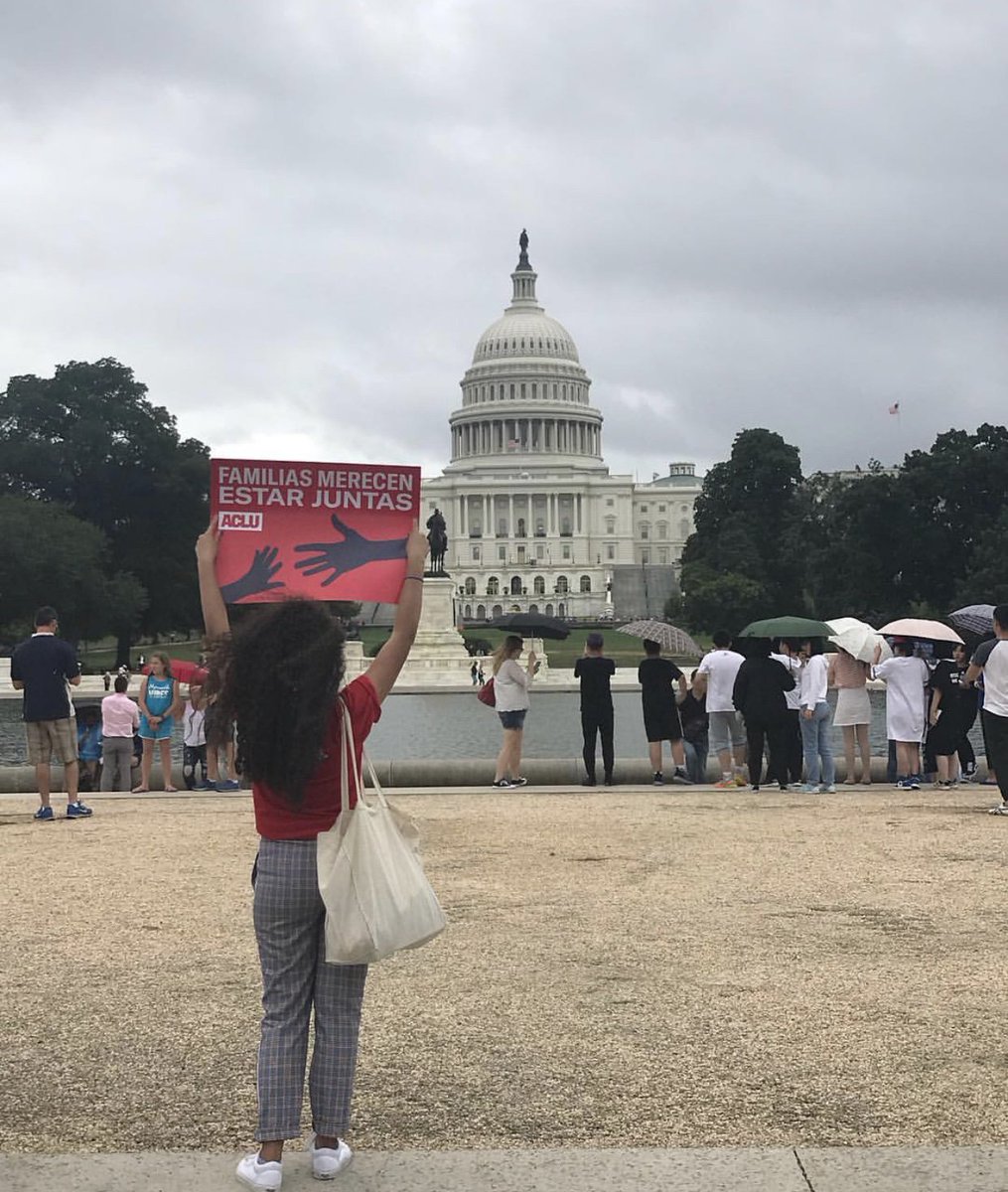 TanyaChen23's tweet photo. #tb to protesting against family separation this summer #FamiliesBelongTogether #QuakerAPGov https://t.co/iL0oTGfoNv
