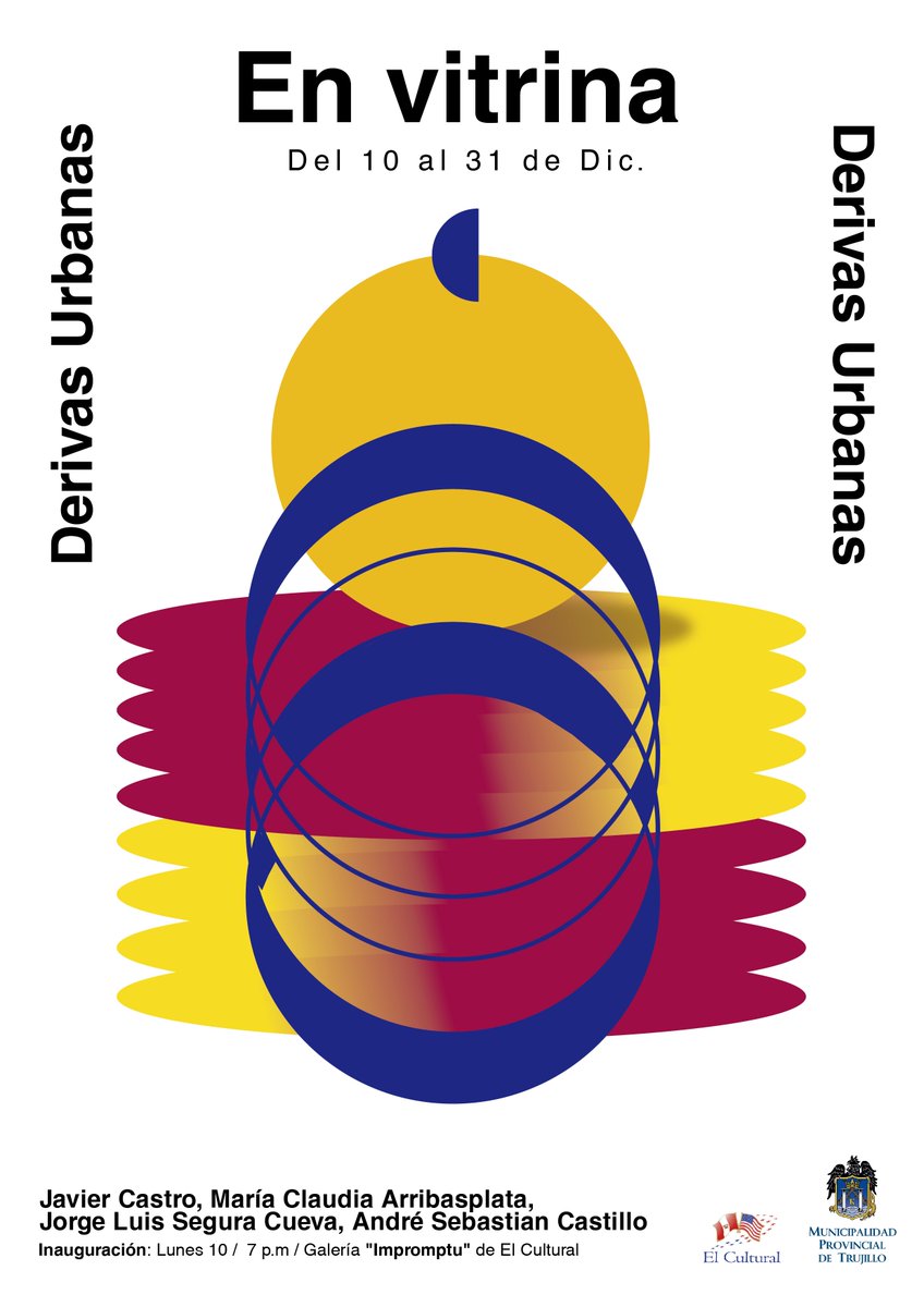 educa_mpt's tweet photo. ✨¡Este lunes 10, como parte de nuestro programa de exposiciones “En vitrina”, inauguramos la muestra “Derivas Urbanas” en la Galería “Impromptu” de El Cultural! ✨ Te esperamos a las 7 p.m. ¡El ingreso es libre! 👉 Más detalles en el enlace: https://t.co/mPQJdSKHDa https://t.co/mk5KEygCNi