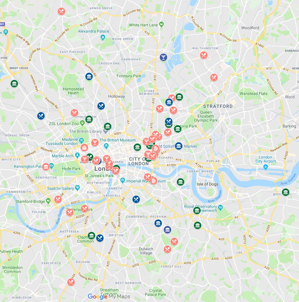 &amp; see the best food pop-ups on a map --> drive.google.com/open?id=1w5VRV… Green=Street Food, Blue=Food in Bars, Red=Others