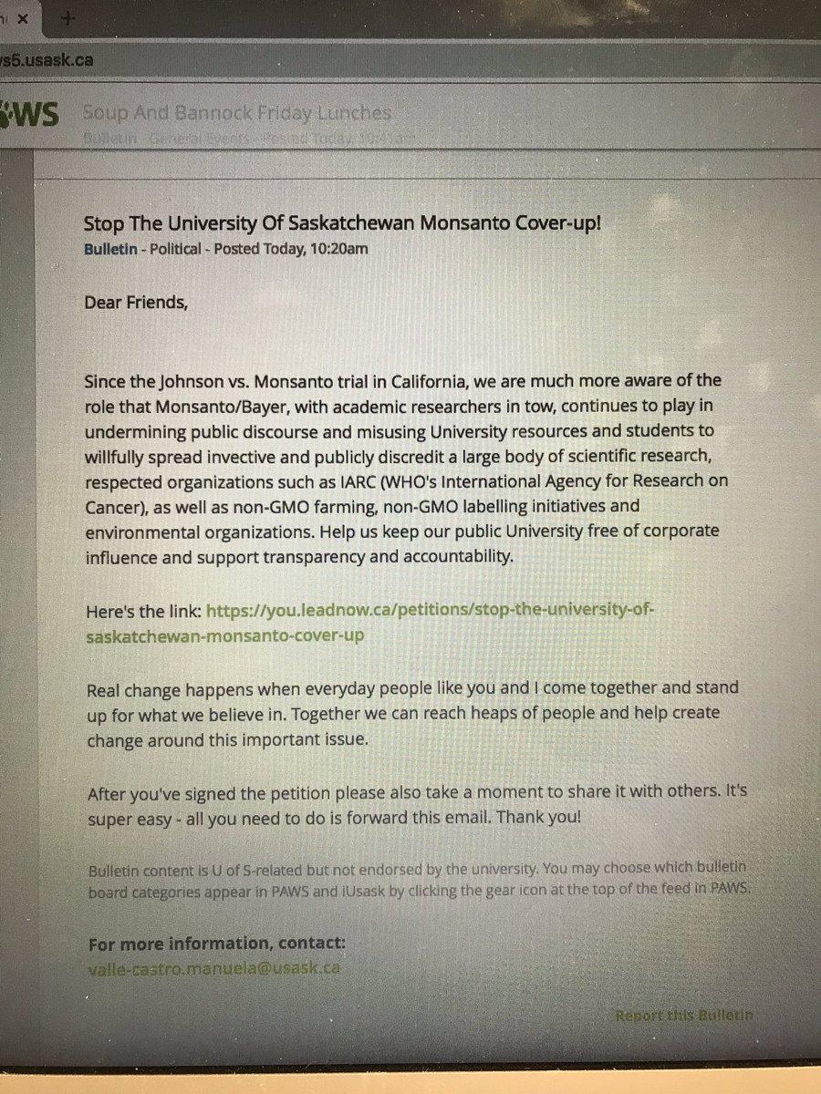 sphunter_9's tweet photo. Myself and fellow agros are asking U of S students to please do your research before taking part in a petition like this. If you have questions or concerns, reach out to those in the industry! https://t.co/QaHFga5Vpc