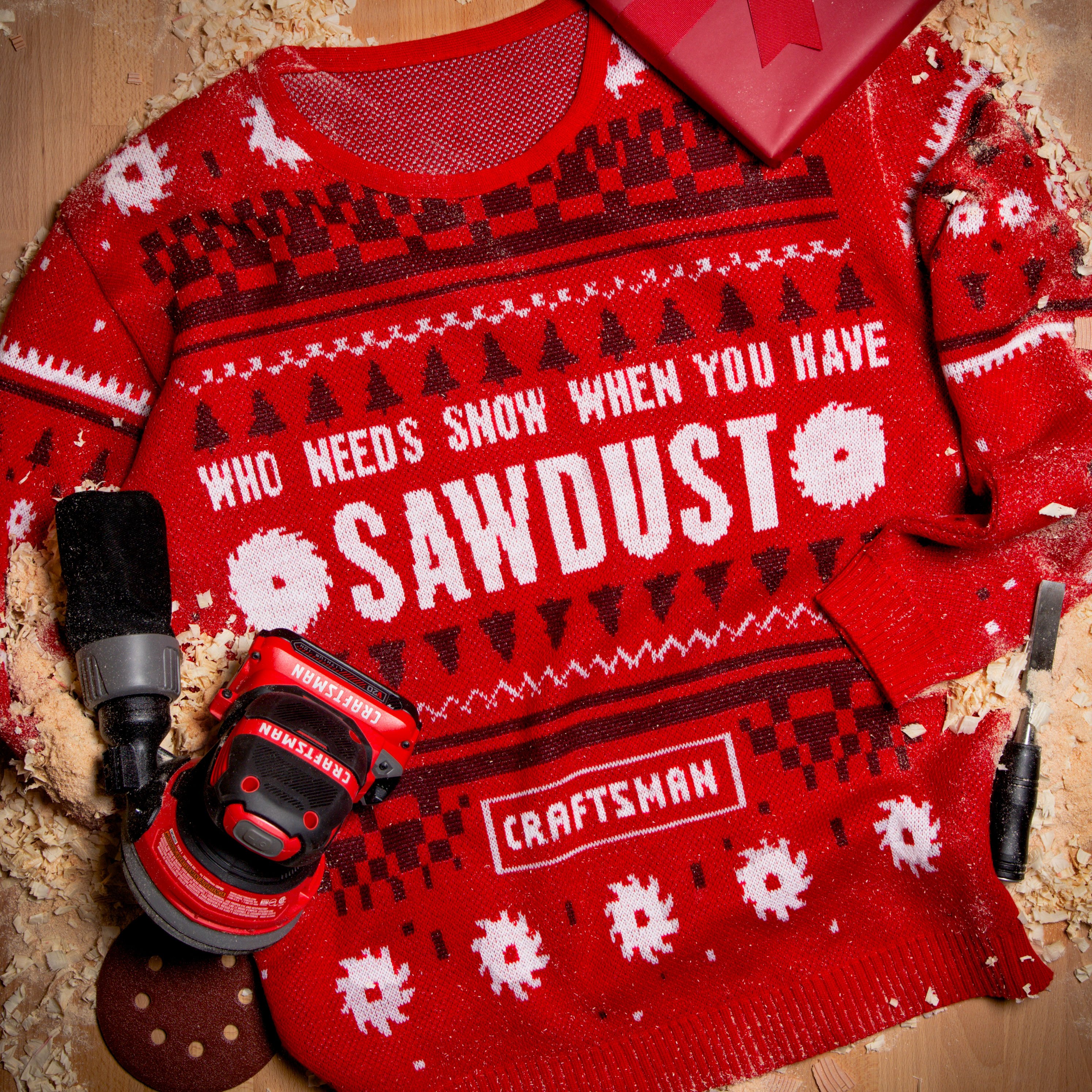Craftsman christmas sweater discount