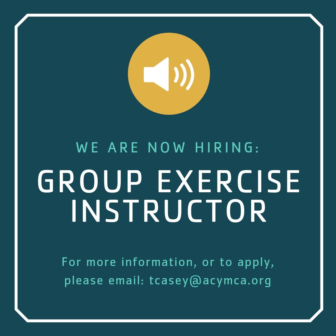 Our #ACYMCA is looking for more Group Exercise Instructors!  We would love to hire someone with Step, Sculpt and/or Pilates experience, but we're willing to provide training for the right candidate.  For more information, please email tcasey@acymca.org.  #YMCA #PurposefulWork