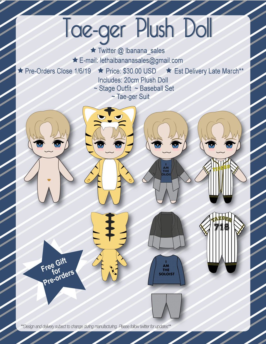 lbanana_sales's tweet photo. 💎PLS RT💎
RAWR The Taemin Tae-ger has been unleashed! Plush doll is now open for pre-order! Make sure to pre-order so you are eligible for gift!
Price: $30 USD
GO please DM
Order here: https://t.co/ai8siBPCW4
#taemin #shinee #shineedoll #shineeplush #fangood #shawol #이태민 https://t.co/UzBmAdeeTH