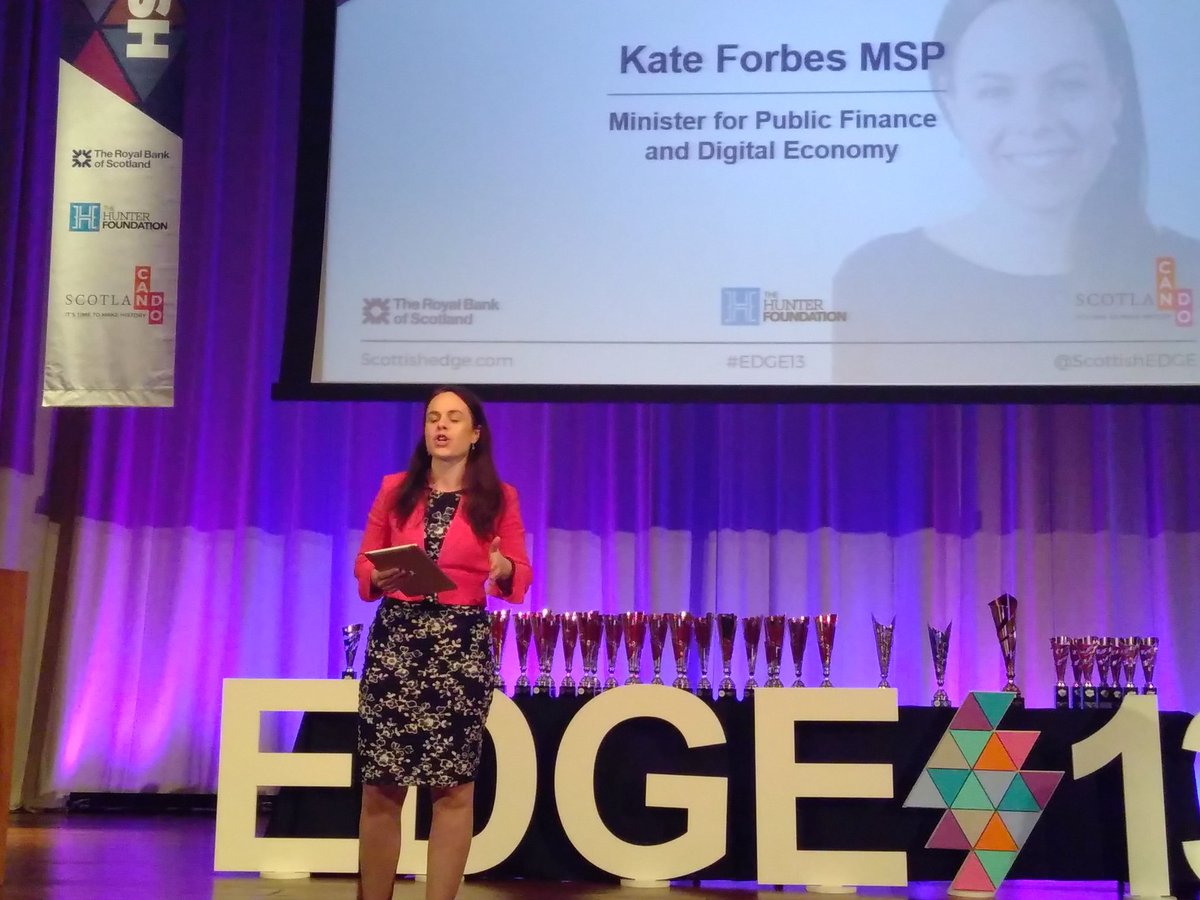 BeYonderLtd's tweet photo. The #imitable @KateForbesMSP on stage with a #CanDo message &amp; attitude for us all &amp; how to #harness #DigitalTransformation for our @scotgoveconomy &amp; beyond. On point &amp; speaking our #values in #sustainable &amp; #inclusivegrowth @ScottishEDGE #EDGE13 #collaboration #partnerships https://t.co/QrgVmMUoOy