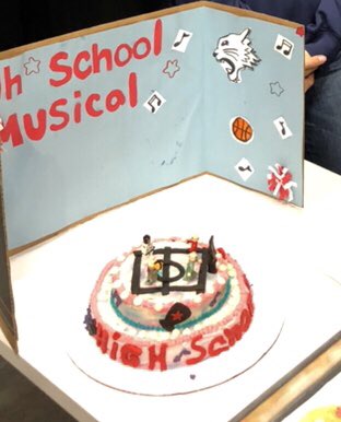 mrschefm's tweet photo. Cake wars day 2! We had 140 students, staff members, and parents attend today’s cake wars showcase. Here’s a few of today’s contestants. #OWbaking #cakewars https://t.co/yoONCO68re