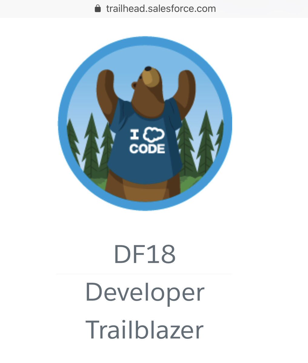 omprakash_it's tweet image. How lovely badge I got on my @trailhead profile. 😍 #ILoveCode #Trailblazer