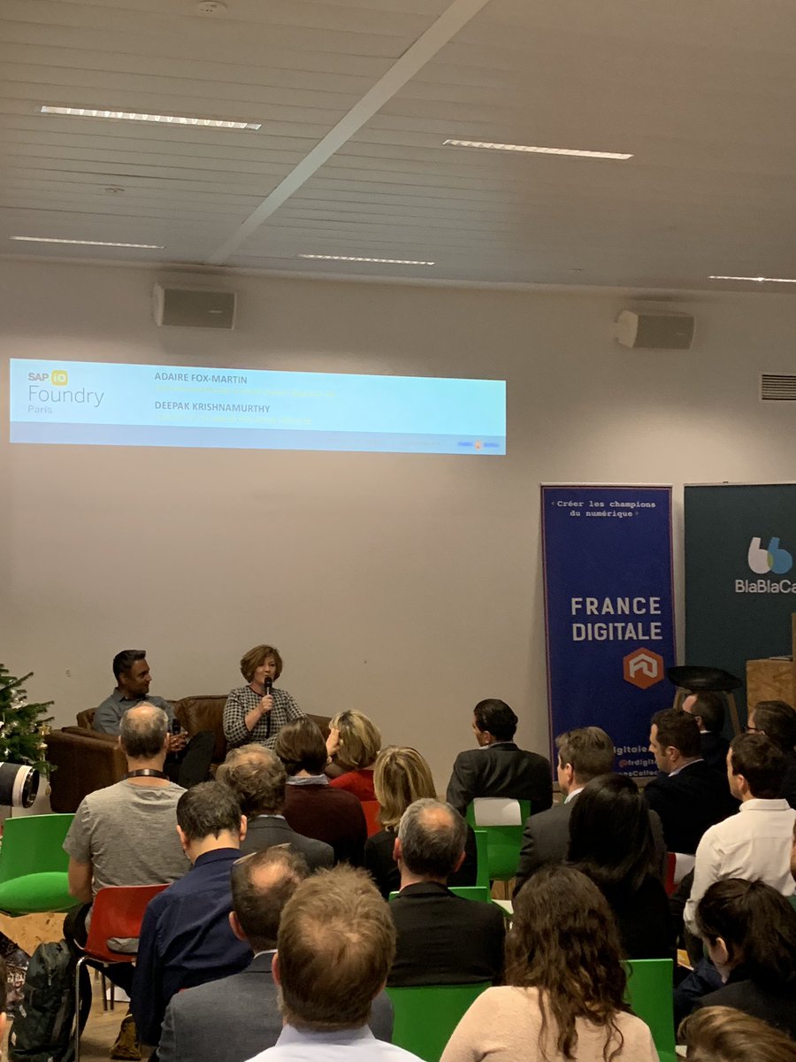 autkast's tweet photo. .@AdaireFoxMartin &amp; @DeeKMurthy talk about innovation, open ecosystem, inclusive entrepreneurship, passion, and the importance of staying humble.

#DemoDay #ParisFoundry #SAPiO https://t.co/YH2gBCoCNg