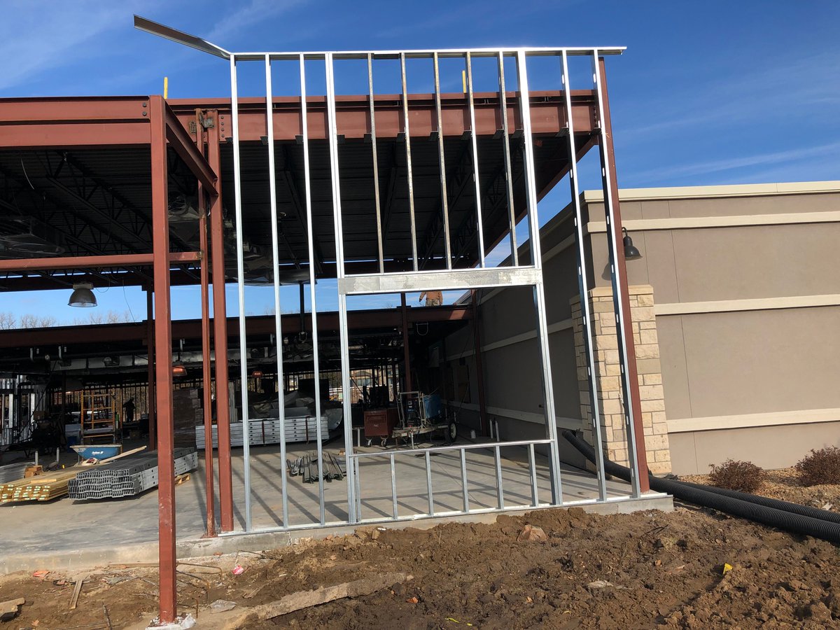 Landmarkarchit's tweet photo. PrairieStar Progress!! Looking good over here! #LandmarkArchitects #Progress #PrairieStar #Construction #HutchinsonKS #KansasArchitecture #Wiens&CompanyConstruction https://t.co/1IYr67qk1o