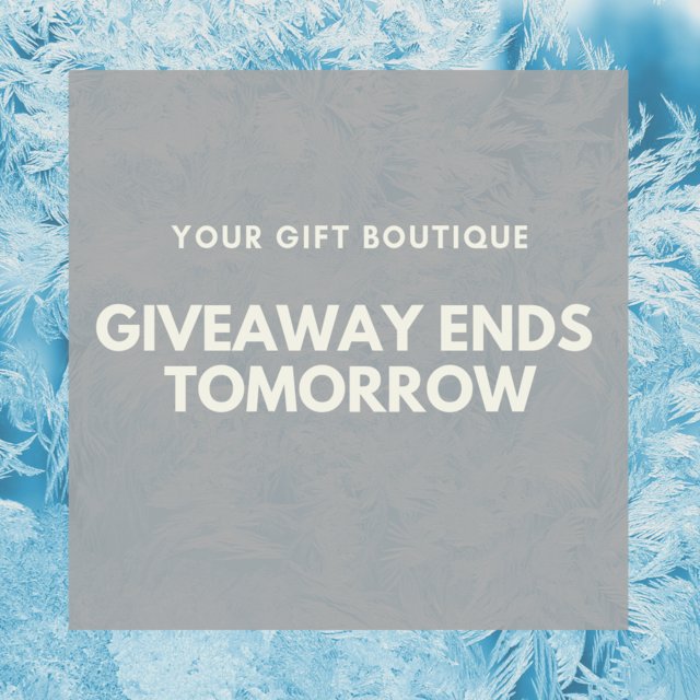 Our giveaway ends tomorrow. Enter before it's too late

A gift hamper including all your favourites things; gin, hot chocoate, tea, a scarf, cooking set and pearl earrings.

Enter here kingsumo.com/g/2lqkci/decem…

#yourgiftboutique #giftideas #giftinspiration #giftsforher #giveaway