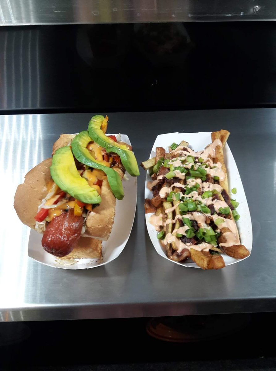 Garden Dawg with Spicy Brittany Fries