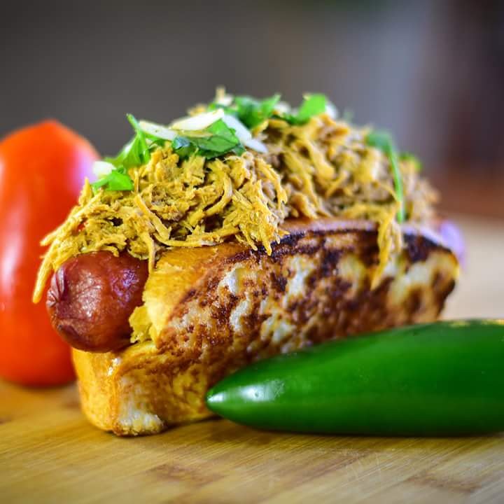 Adobo Dawg. A Filipino twist to hot dawgs