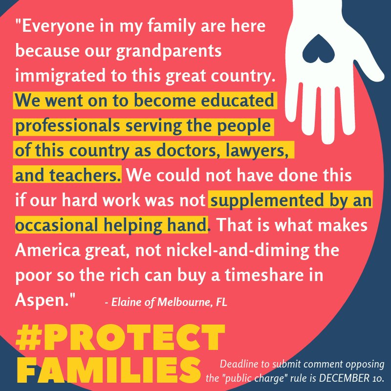 iAmericaorg's tweet photo. A11: America should be a place where everyone has access to basic vital services, especially in times when families may need an occasional helping hand. #ProtectFamilies #PublicCharge #CodificationOfDiscrimination https://t.co/F1jKvuHExA https://t.co/RCkfRkb3DX