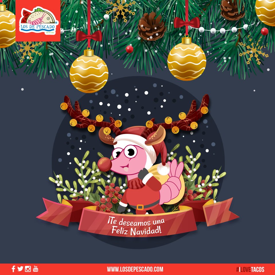 LOSDEPESCADO's tweet photo. La familia #LosDePescado deseamos que pases una Feliz Navidad en compañía de tus seres queridos.
#LaCalidadEsLoQueVale https://t.co/nNQ9sOXYAh